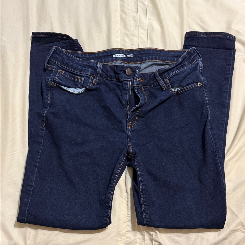 Old Navy Women's Dark Blue Skinny Jeans